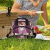 Insulated Lunch Bag Women Men Skull Bride Flower Large Reusable Lunch Box Leakproof Lunch Tote Bag Cooler Bag with Adjustable Shoulder Strap Travel Picnic Work Beach view 2