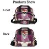 Insulated Lunch Bag Women Men Skull Bride Flower Large Reusable Lunch Box Leakproof Lunch Tote Bag Cooler Bag with Adjustable Shoulder Strap Travel Picnic Work Beach view 3