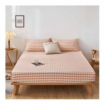 OBONG Luxury King Fitted Sheets 100% Cotton Premium Comfortable Cooling Washable Bottom Sheet Extra Deep Pocket Easy Fit Bedspread Fits 11" Mattress (Color : B, Size : 120x200cm+25cm)