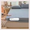 OBONG Luxury King Fitted Sheets 100% Cotton Premium Comfortable Cooling Washable Bottom Sheet Extra Deep Pocket Easy Fit Bedspread Fits 11" Mattress (Color : B, Size : 120x200cm+25cm) view 2