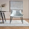 CIATRE Dining Chairs Set of 4, Modern Dining Table Chairs with Metal Legs, Upholstered Side Chairs, Accent Chiars for Dining Room, Kitchen (White) view 2