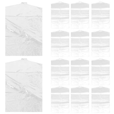 50pcs Boy Girl Clothing Dust Transparent Hanging Bags for Dry Cleaning Storage Lightweight Garment Bags for Suits Coats for Shops Home Use