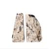AMOYSTONE Black Tourmaline Stone Bookends for Home Kitchen Shelf Decor view 1