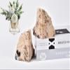 AMOYSTONE Black Tourmaline Stone Bookends for Home Kitchen Shelf Decor view 3