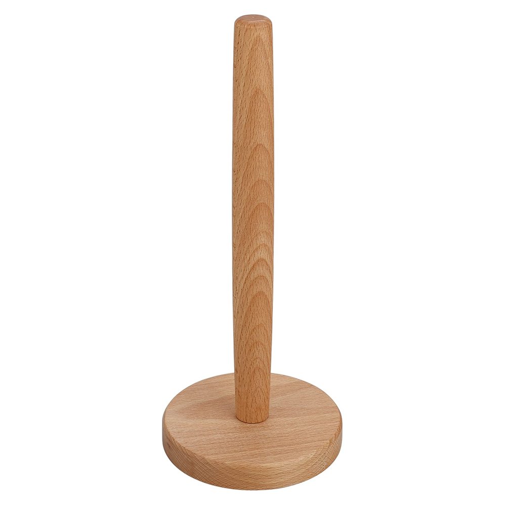 TITA-DONG Wood Paper Towel Holder, Farmhouse Paper Towel Roll Stand, Countertop Vertical Tissue Holder Rack Paper Towel Stand for Kitchen Living Room Bedroom Home Decoration(#1)