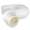 Angooni Universal Air Conditioner Exhaust Vent Hose - 5.1 inch Diameter, 80" Length, Clockwise Thread AC Hose Replacement for Honeywell, Whynter, Frigidaire, LG, Delonghi Toshiba, Delonghi, JHS view 1