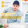 Angooni Universal Air Conditioner Exhaust Vent Hose - 5.1 inch Diameter, 80" Length, Clockwise Thread AC Hose Replacement for Honeywell, Whynter, Frigidaire, LG, Delonghi Toshiba, Delonghi, JHS view 3