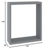 MNISDFL Office Bookshelves Storage cabinets Storage Racks Wall Cube Shelves 3 pcs Gray MDF Suitable for Bedroom Office Decoration view 2