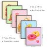 SUPERDANT Wall Art Set of 6 Unframed Canvas Prints, Dessert Poster, Ice Cream, Cake, Pink Modern Art, Girls Bedroom Decor, 20x25cm view 2