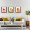 SUPERDANT Wall Art Set of 6 Unframed Canvas Prints, Dessert Poster, Ice Cream, Cake, Pink Modern Art, Girls Bedroom Decor, 20x25cm view 4