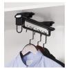 THEGA Pull Out Clothes Hanger Rod - Adjustable Wardrobe Clothing Rail, Clothing Extendable Valet Rod Hanging Bracket Organizer 250mm-400mm Strong Rack, Load-Bearing Up to 35kg (Size : 400mm) view 3