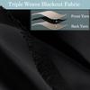 Fcosie 192 Inches Long Blackout Curtains - Extra Long Drapes for High Ceiling - Grommet Thermal Insulated Room Darkening Curtains - Triple Weave Drapery Draperies, Black, 52" W by 192" L, 1 Panel view 3
