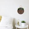 12x12 In As for Me and My House We Will Serve The Lord Sign Round Rustic Wooden Wreaths,Farmhouse Home Wall Decor,Living Room Bedroom Christian Decor Housewarming Gift view 3
