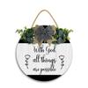 12x12 In with God All Things are Possible Sign,Christian Inspirational Word Wall Hanging Decor,Christian Bible Verses Wall Hanging Decoration,Religious Signs House Decoration Accessories view 1