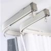 Ceiling Curtain Track Double Curtain Track Ceiling Mount, Sliding Flexible Replace Curtain Rod System, White Curtain Rail for Bay Windows Patio Shower Balcony RV ( Color : Ceiling Mount , Size : 6m/19 view 1