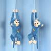 Home Decor Cute Cartoon Animal Curtain Tiebacks 2 Pack Soft Curtain Holdbacks for Kids' Room, Window Curtain Tiebacks Holder, Curtain Tie for Drapery, Curtain Buckle Fastener (Turtle, Monkey) view 4