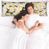 Daisy Body Pillow Cover with Zipper Yellow White Long Body Pillow Pillowcase Soft Cozy Full Body Pillow Case Cover for Adults 21x54 view 2