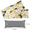 Daisy Body Pillow Cover with Zipper Yellow White Long Body Pillow Pillowcase Soft Cozy Full Body Pillow Case Cover for Adults 21x54 view 4