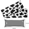 Animal Cow Print Long Pillow Case Cover Black White Body Pillow Cases for Adult 21x54 Summer Cooling Satin Body Pillow Pillowcase with Zipper view 4