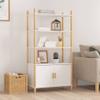 CUMYZO Highboard White 31.5"x15.7"x60.2" Engineered Wood White 29.2kg/64.24Ib view 1