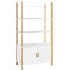 CUMYZO Highboard White 31.5"x15.7"x60.2" Engineered Wood White 29.2kg/64.24Ib view 3