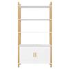 CUMYZO Highboard White 31.5"x15.7"x60.2" Engineered Wood White 29.2kg/64.24Ib view 4