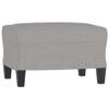 CUMYZO Footstool Light Gray 23.6"x19.7"x16.1" Fabric Gray 5.65kg/12.43Ib view 3