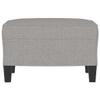 CUMYZO Footstool Light Gray 23.6"x19.7"x16.1" Fabric Gray 5.65kg/12.43Ib view 4