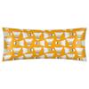 Badminton Illustration 21x54 Body Pillow Case Cover Yellow Long Body Pillow Pillowcase Soft Breathable Satin Body Pillow Covers for Hair and Skin view 1