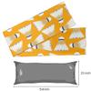 Badminton Illustration 21x54 Body Pillow Case Cover Yellow Long Body Pillow Pillowcase Soft Breathable Satin Body Pillow Covers for Hair and Skin view 4