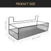 Hemoton Metal Wall Storage Basket Organizer for Dormitory Capacity Easy Install Wire Basket for Kitchen Bathroom and Sundries Storage view 3
