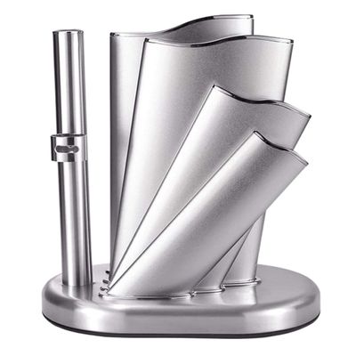 Knife Block Household Knife Storage Rack Stainless Steel Knife Holder Multifunctional Metal Kitchenware for Kitchen