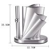 Knife Block Household Knife Storage Rack Stainless Steel Knife Holder Multifunctional Metal Kitchenware for Kitchen view 2