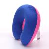 LEAQU Neck PillowsFatigue Relief Pillow with Inflatable Memory Foam,U-Shaped,Comfortable Airplane Pillow for Travel,Sleeping,Car,Bus and Home Use Red & Blue view 3
