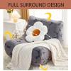 ZSDCGC Jacquard Lazy Floor Sofa Slipcover with Elastic Bottom Washable Armless Lounge Chaise Slipcover Furniture Protector for Living Room Bedroom (Color : D) view 4
