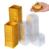 DOITOOL Plastic Blister Egg Yolk Crisp Box 2.22 Inch Square Bakery Box with Clear Lid for Moon Cake Pastries Food Storage view 1
