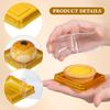 DOITOOL Plastic Blister Egg Yolk Crisp Box 2.22 Inch Square Bakery Box with Clear Lid for Moon Cake Pastries Food Storage view 3