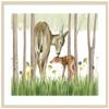 Amanti Art Framed Wall Art Print 33x41 Woodland Babes Collection A by Grace Popp, Animals Wall Art, Rustic Farmhouse Decor, X-Large Poster Painting Artwork for Living Room, Bedroom, Bathroom, Kitchen view 1