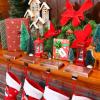 Zhengmy Christmas Stocking Holders for Mantle Weighted Stocking Holder Fireplace Hangers for Xmas Holiday Party Decoration(Stainless Steel,Red Bronze,4 Pcs) view 3