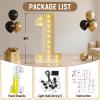 Mixifox 5FT Marquee Numbers 3 Large Light Up Numbers Birthday Decoration view 2