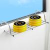 Collapsible Wall Mounted Hanger Stainless Steel Hanging Drying Rack Space Saver Folding Organizer Drying Rack Portable Clothes Drying Rack for Balcony Railings Windowsill Drying Socks ( Size : 70*38*1 view 4