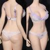 1/6 Scale Female Figure Clothes,Female Lace Bras Briefs Underwear Costume Outfit Clothing for 12inch PH TBL JO Action Figure Body (Light Purple) view 2
