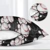 Baseball Black White Pillow Case for Body Pillow Baseball Body Pillow Cases Covers Breathable Soft Long Body Pillow Pillowcase with Zipper 21x54 view 3