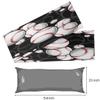 Baseball Black White Pillow Case for Body Pillow Baseball Body Pillow Cases Covers Breathable Soft Long Body Pillow Pillowcase with Zipper 21x54 view 4