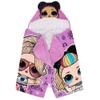 Franco LOL Surprise Kids Purple Queen Bath Beach Hooded Towel 24 in x 50 in view 3