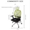 Ergonomic high mesh backrest, Waist Learning Work Chair with Waist Support headrest 5D armrest Adjustable Height and tilt Function Office Computer Chair (Aluminium Alloy, Grey+Blue Cushion) view 3