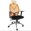 Ergonomic high mesh backrest, Waist Learning Work Chair with Waist Support headrest 5D armrest Adjustable Height and tilt Function Office Computer Chair (Aluminium Alloy, Grey+Blue Cushion) view 4