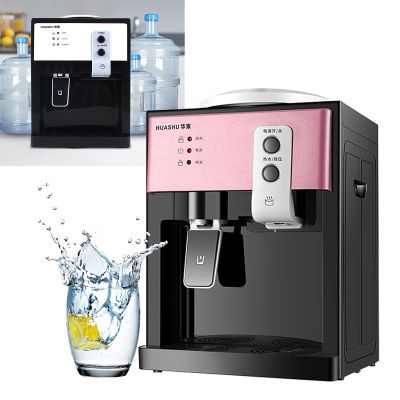 VPABES Top Loading Cold and Hot Water Cooler Countertop Water Dispenser,Office Water Cooler Cold and Hot Water Cooler Dispenser for 1to 5 Gallon Bottles,Countertop Water Cooler, Rose Gold