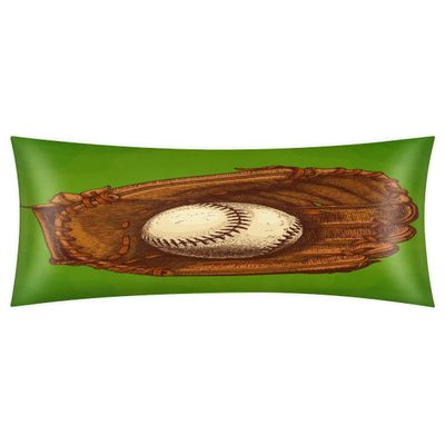 Baseball Glove Pillow Case for Body Pillow Retro Style Body Pillow Cases Covers Breathable Soft Long Body Pillow Pillowcase with Zipper 21x54