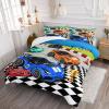 Axolotl Racing Car Bedding Set - Full, Cool Speed Race Car Comforter Set for Kids, Boys & Girls - 1 Comforter and 2 Pillowcases view 2